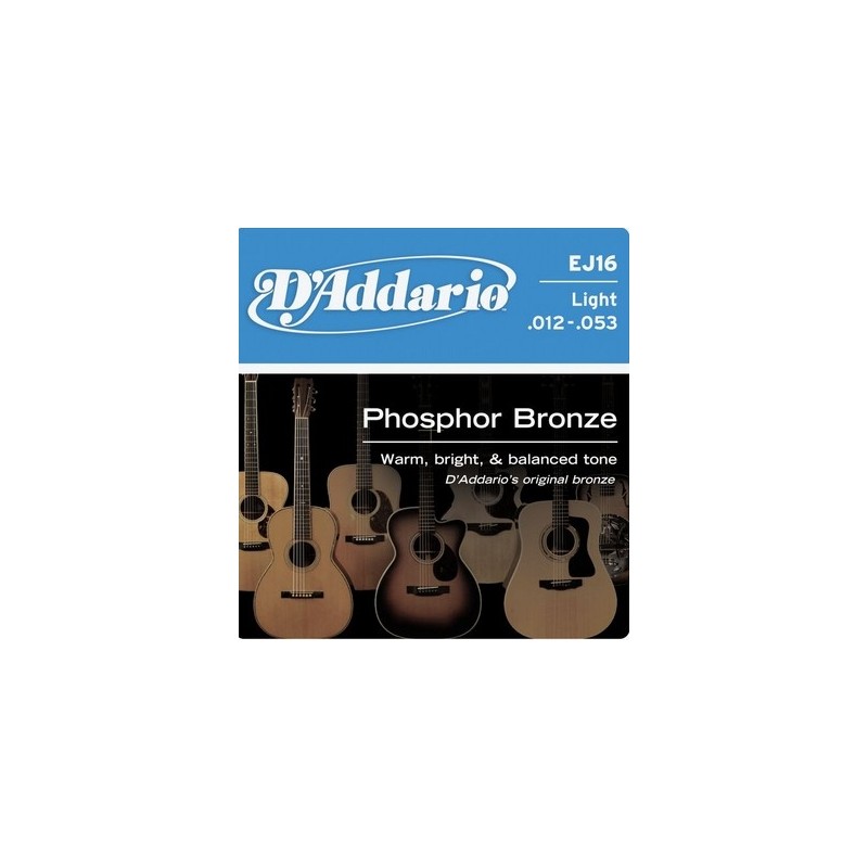 D'ADDARIO EJ16 CORDE PER CHITARRA ACUSTICA 12-53