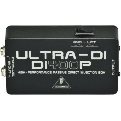 BEHRINGER DI400P ULTRA-DI DI-BOX PASSIVA IN/OUT PARALLELO XLR OUT CON GROUND LIFT