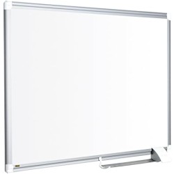 Bi-Office magnetisches Whiteboard New Generation, Trocken Abwischbar, Mit Aluminiumrahmen, Magnettafel, Memoboard, Lackierte Sta