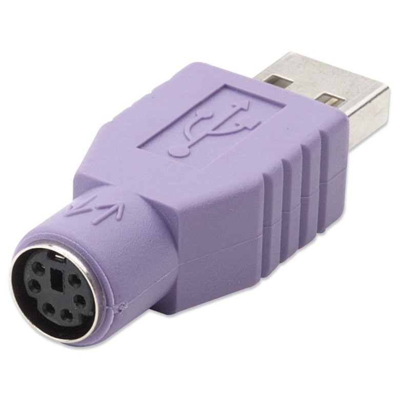 MANHATTAN Adattatore PS2 femmina/USB A maschio Viola