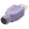 MANHATTAN Adattatore PS2 femmina/USB A maschio Viola
