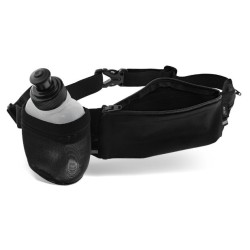 InLine Marsupio sportivo Hydratic, 2 tasche, borraccia 170ml, girovita 70-125cm, nera