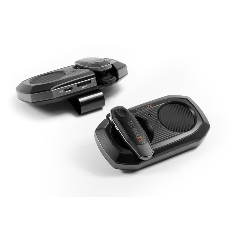 Kit vivavoce Bluetooth per auto con Microfono e Auricolare BT-X30-1 Nero