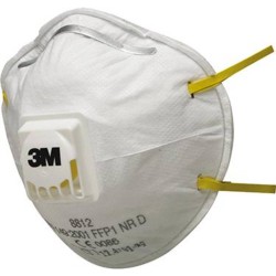 3M Respiratore per carteggiatura a mano 8812, FFP1, con valvola