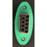 ADATTARORE SERIALE 9 POLI FEMMINA PS/2 FEMMINA PER MOUSE COLORE GRIGIO/VERDE