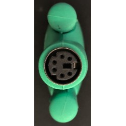 ADATTARORE SERIALE 9 POLI FEMMINA PS/2 FEMMINA PER MOUSE COLORE GRIGIO/VERDE