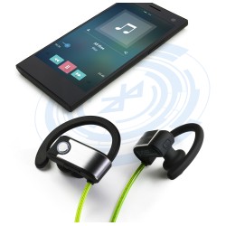 Auricolare LED Bluetooth Nero, Verde, Argento Technaxx BT-X28