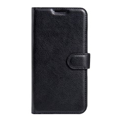 Cover in pelle nera per Huwaei P10 Lite