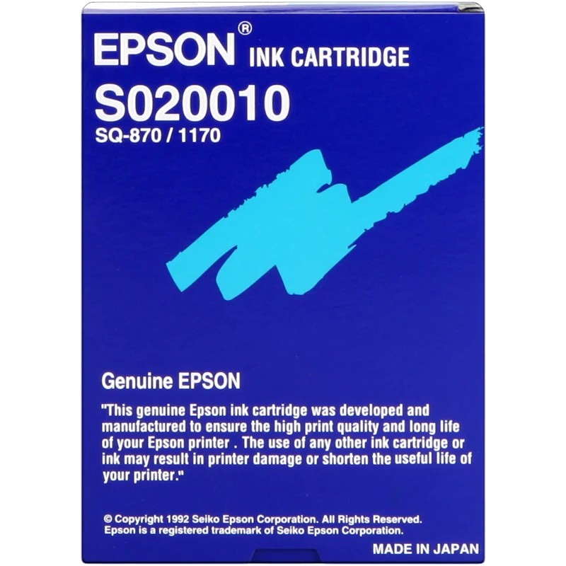 CARTUCCIA ORIGINALE COLORE NERO EPSON STYLUS SQ870-1170 S020010