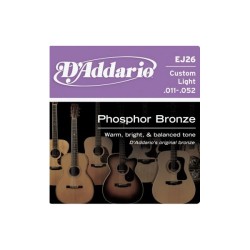 D'ADDARIO EJ26 CORDIERA PER CHITTARA ACUSTICA 11-52