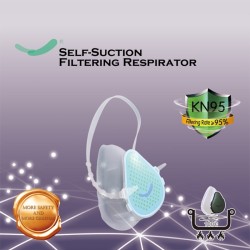 HAMTOD S9 Respiratore con filtro autoaspirante KN95 Filtro sostituibile Antivirus Antiappannamento Maschera