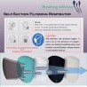 HAMTOD S9 Respiratore con filtro autoaspirante KN95 Filtro sostituibile Antivirus Antiappannamento Maschera