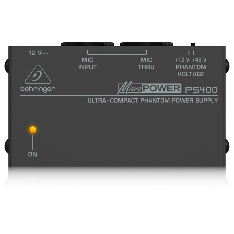 BEHRINGER PS400 MICRO-POWER ALIMENTATORE PHANTOM +12V +48V MICROFONI A CONDENSATORE