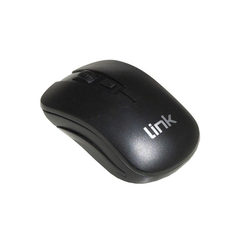 LINK MOUSE WIRELESS 3 TASTI NERO RICEVITORE USB 1000 DPI
