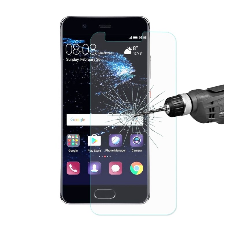 Pellicola a schermo intero in vetro temperato serigrafato colorato antideflagrante per Huawei P10 Lite (1 pezzi)