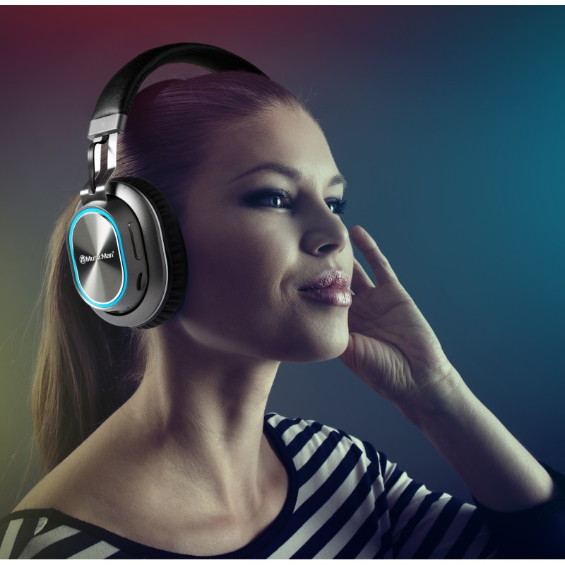 Technaxx BT-X33 Sovraurale Padiglione auricolare Nero