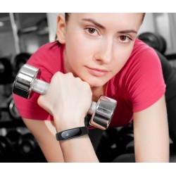 TrendGeek Fitness Armband TG-HR1 Fitness Armband mit Pulsmesser, Fitness Tracker Aktivitätstracker Pulsuhr Smartwatch Schrittzäh