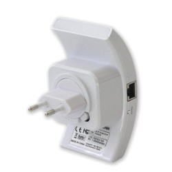 Techly Ripetitore Wireless 300N (Range Extender) con WPS Bianco 