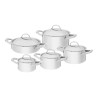 GGS Set Pentole Elite Deluxe 10pz  Acciaio Inox 18/10