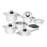 GGS Padella Singola Komfort con Coperchio Acciaio Inox 18/10 