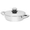 GGS Padella Singola Komfort con Coperchio Acciaio Inox 18/10 