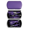 GGS Set da manicure, lilla, inox 6pz