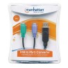 MANHATTAN Adattatore USB a doppio PS/2 Nero 0,2 m