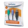 MANHATTAN Adattatore USB a doppio PS/2 Nero 0,2 m
