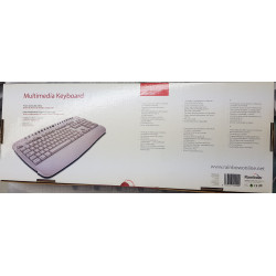 TASTIERA MULTIMEDIALE ITALIANA PS/2 COLORE GRIGIO