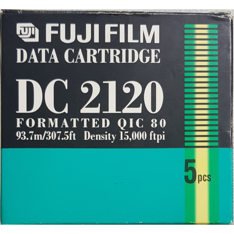 NASTRI PER UNITA' ZIP IOMEGA FUJI FILM DC2120 FORMATTATE QIC 80 93,7M DENSITA' 15000 FPI