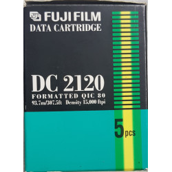 NASTRI PER UNITA' ZIP IOMEGA FUJI FILM DC2120 FORMATTATE QIC 80 93,7M DENSITA' 15000 FPI