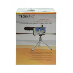 Smartphone Obiettivo tele-zoom Nero, Rosso Technaxx LS6-01