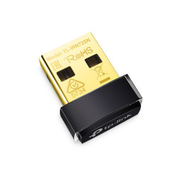 Tp-Link Adattatore Wi-Fi TP-Link TL-WN725N - IEEE 802.11n per Desktop Computer - Esterno - USB - 150 Mbit/s - 2,48 GHz ISM
