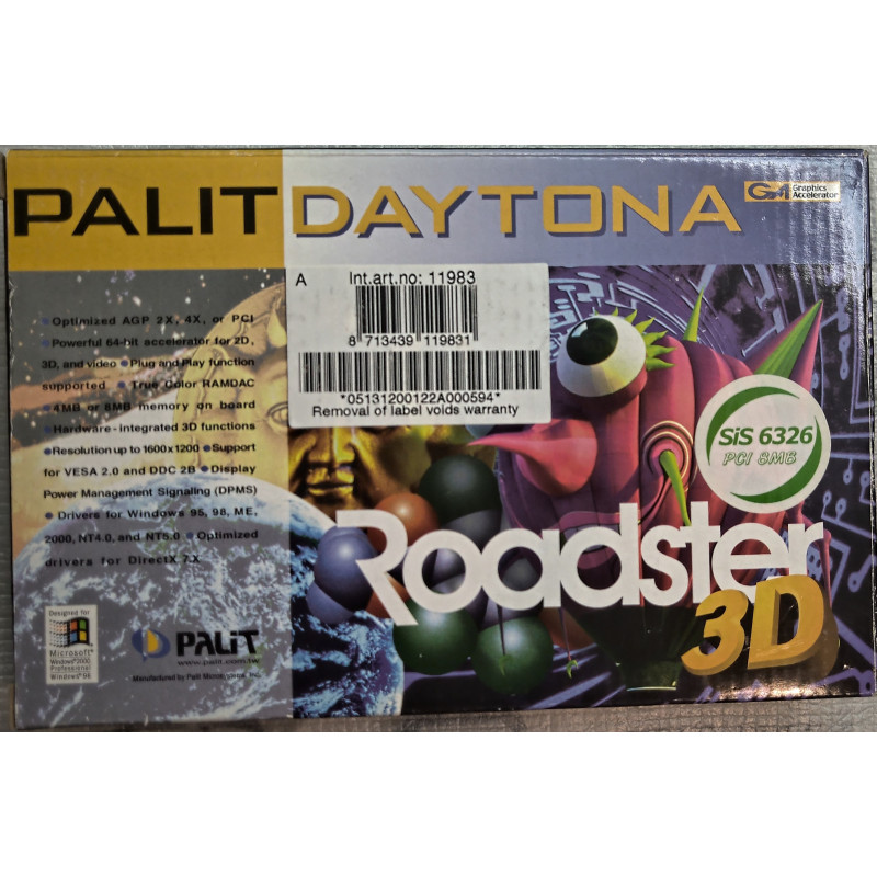 SCHEDA VIDEO PALIT DAYTONA SIS 6326 8MB BUS PCI
