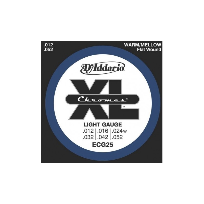 D'ADDARIO ECG25 CHROMES 12-52 PER CHITARRA ELETTRICA