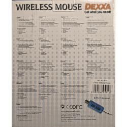 MOUSE WIRELESS PS/2 DEXXA 3 TASTI