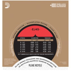 D'ADDARIO EJ45 CORDE PER CHITARRA CLASSICA PRO ARTE' TENSIONE NORMALE