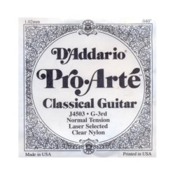 D'ADDARIO J 4503 CORDA SINGOLA CHITARRA CLASSICA TENSIONE NORMALE