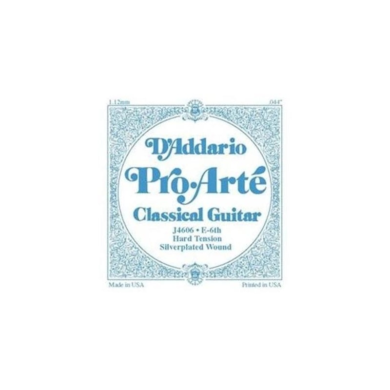 D'ADDARIO J4606 CORDA SINGOLA 6TH PER CHITARRA CLASSICA TENSIONE NORMALE