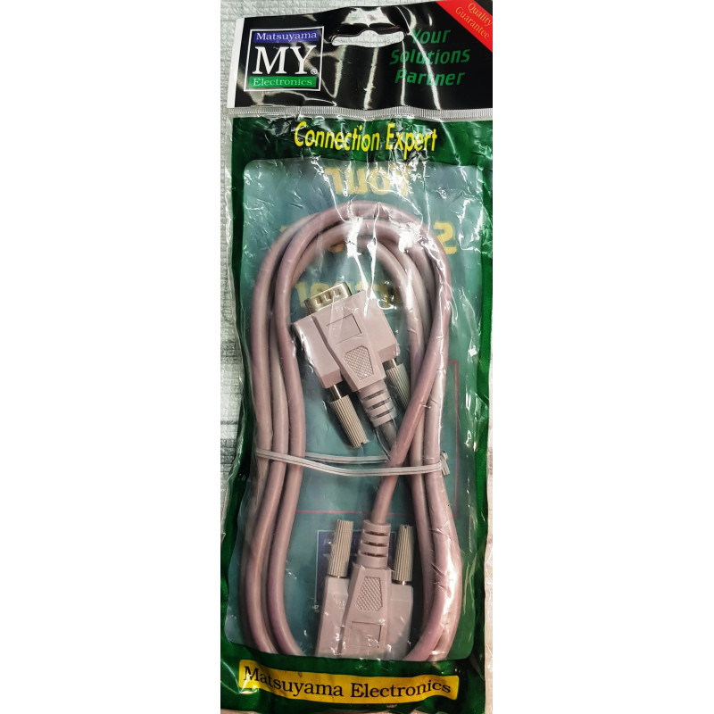 CAVO MONITOR VGA SUB-D 15 POLI HD M/F 1,8MT