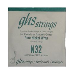GHS PURE NICKEL WRAP N32 CORDA PER ACUSTICA