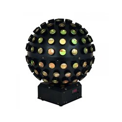 EUROLITE LED B-40 SFERA 5 LEDS 4IN1 RGBW DA 8W E 2 LASER RG ROSSO E VERDE 100+40MW