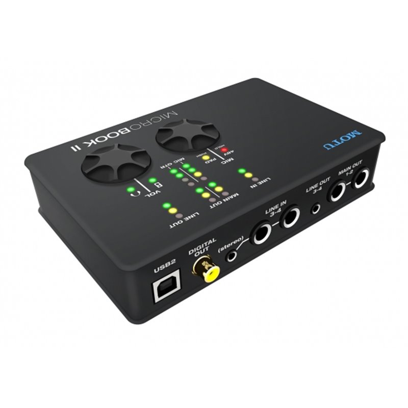 MOTU MICRO BOOK II AUDIO INTERFACE INTERFACCIA AUDIO USB 2IN 6OUT