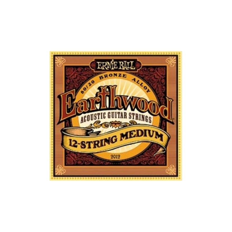 ERNIE BALL EARTHWOOD 2012 12 STRING MEDIUM MUTA PER CHITARRA ACUSTICA 12 CORDE