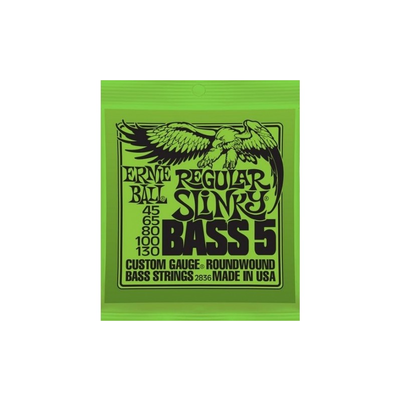ERNIE BALL REGULAR SLINKY BASS 5 2836 45-130 MUTA PER BASSO ELETTRICO