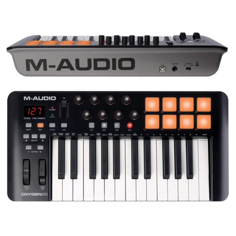 M-AUDIO OXYGEN 25 MK5 MKV MASTER KEYBORD 25 TASTI ( 5TH GEN ) CONTROLLER USB MIDI 25 TASTI