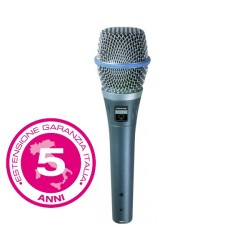 SHURE BETA 87 A MICRFONO A CONDENSATORE SUPERCARDIOIDE PER VOCE GARANZIA ESTENDIBILE A 5 ANNI