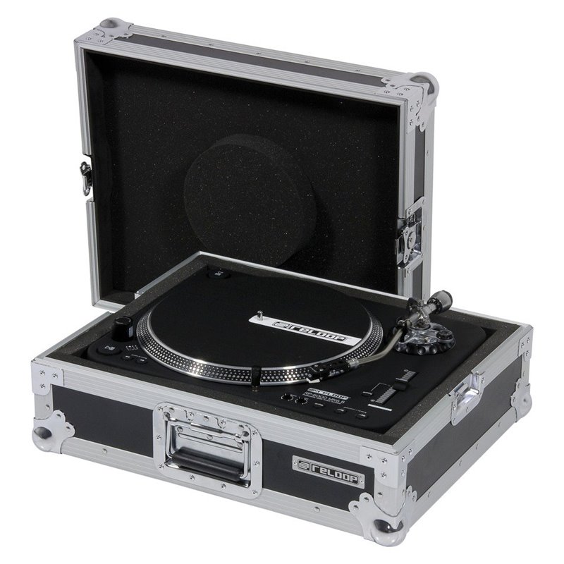 RELOOP TURNTABLE CASE BLACK FLIGHTCASE PER GIRADISCHI
