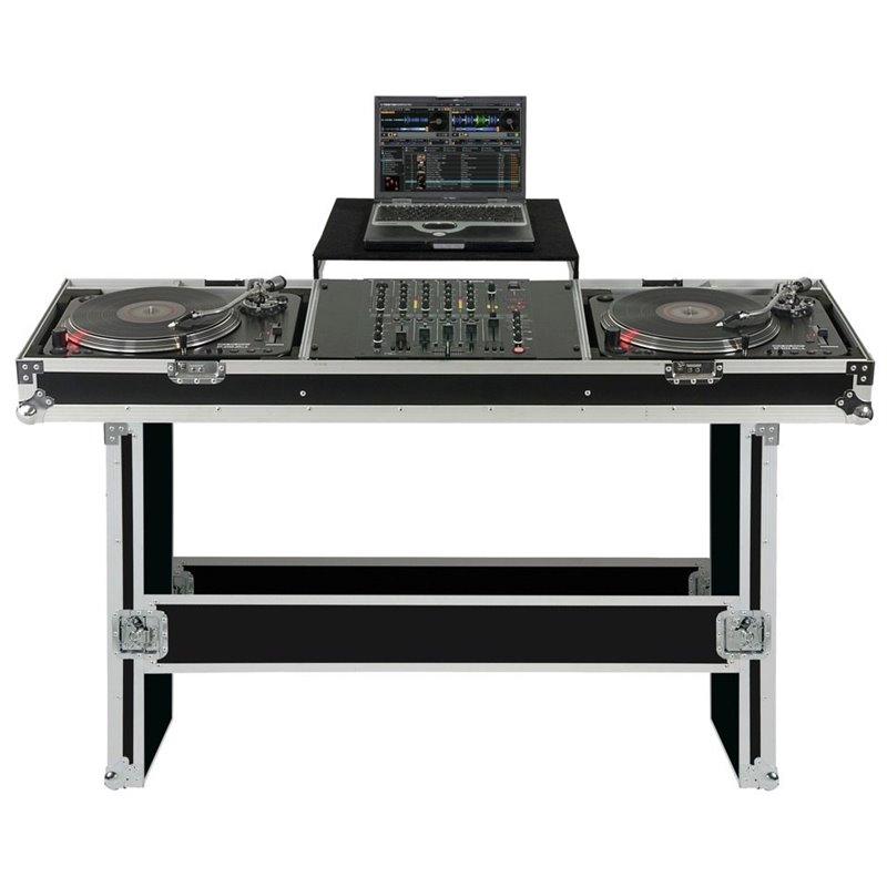 RELOOP TTM CASE TRAY FLIGHTCASE PER 2 GIRADISCHI E MIXER ILLUMINATO A LED