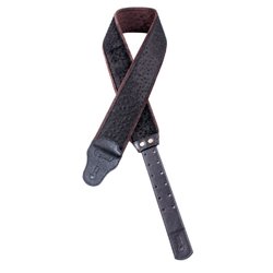 RIGHTON STRAPS OSTRICH BROWN TRACOLLA PER CHITARRA E BASSO